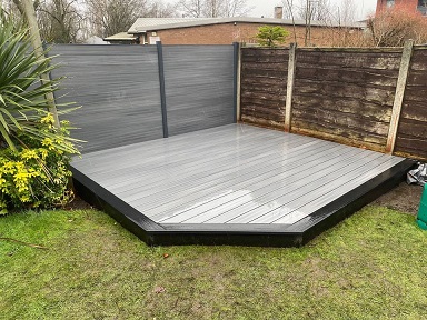 composite decking black trims