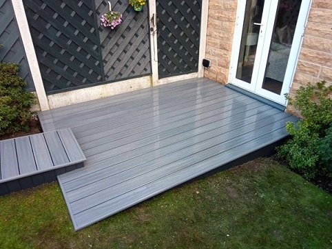 grey composite decking